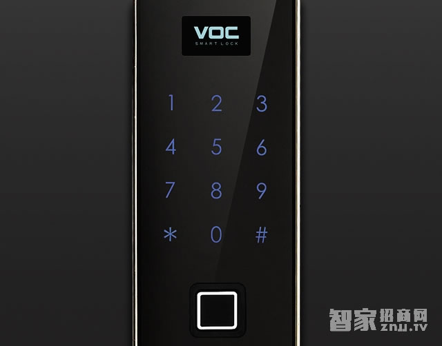 voc智能家用电子门锁 C7密码指纹锁